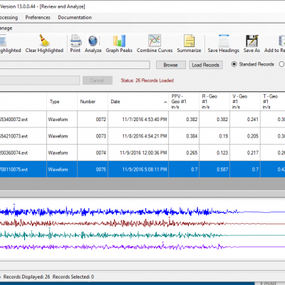 Seismograph Data Analysis V13